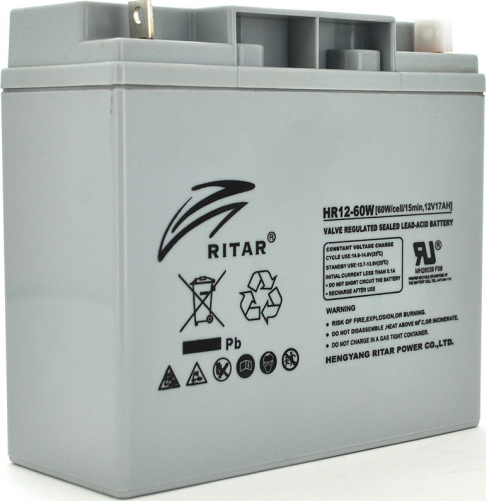 Аккумулятор для ИБП Ritar 12V-17Ah (HR1260W) - Фото 1
