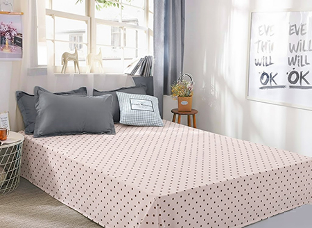 Простынь двуспальная Zastelli бязь Горох 185х220 (19524) - Фото 1