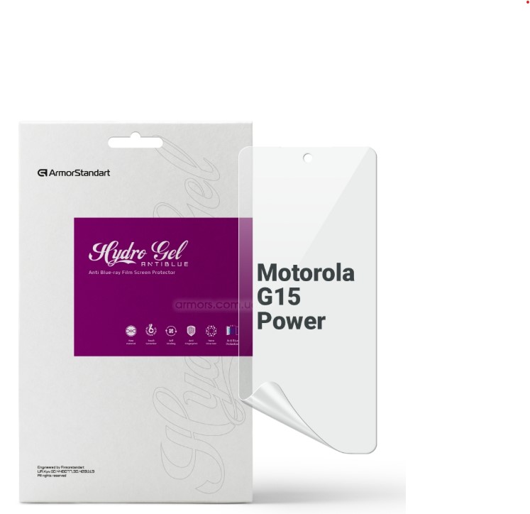Защитная пленка для смартфона Armorstandart Anti-Blue for Motorola G15 Power (ARM83137) - Фото 1