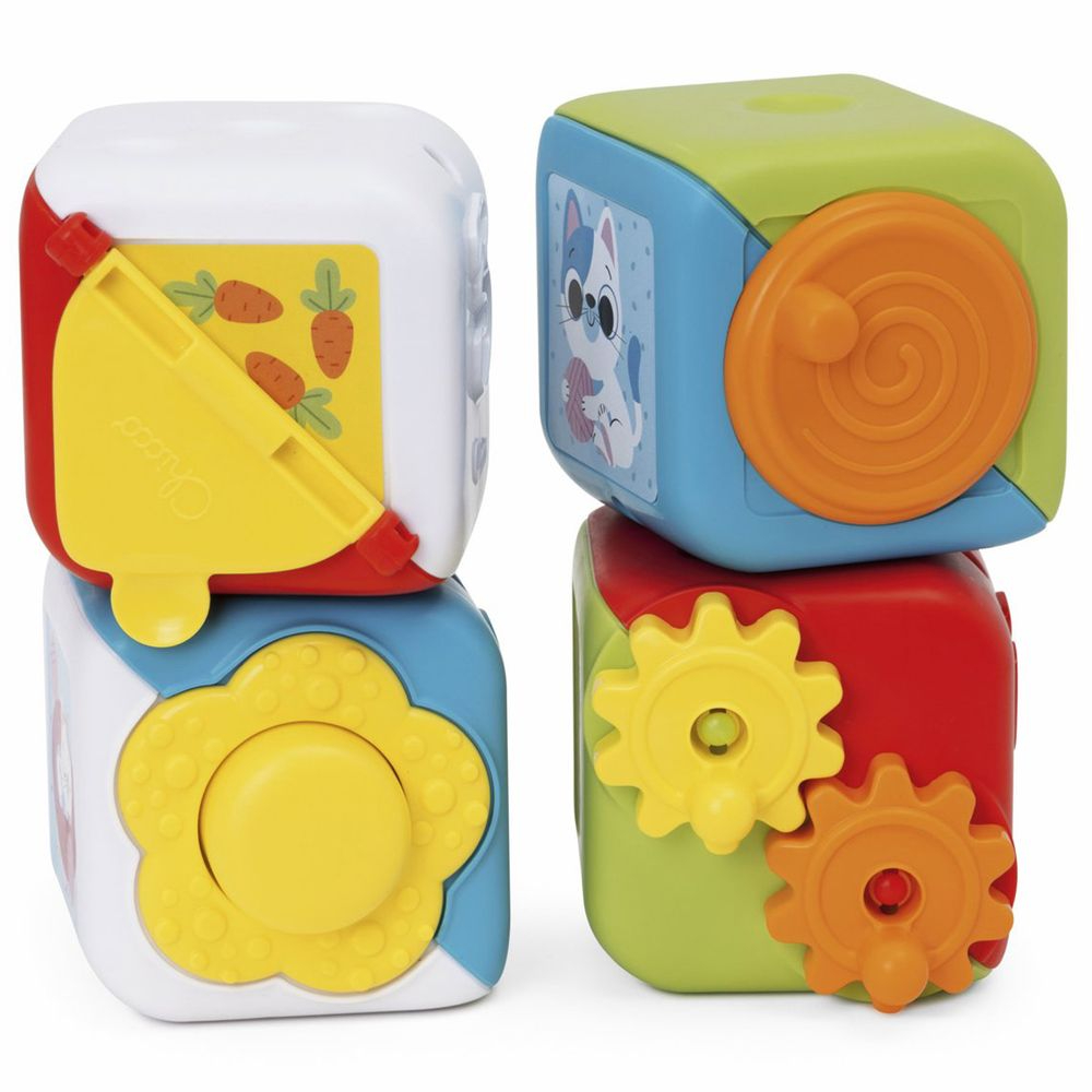 Кубики пластиковые Chicco Мультисенсорные кубики Монтессори (11857.00) - Фото 1