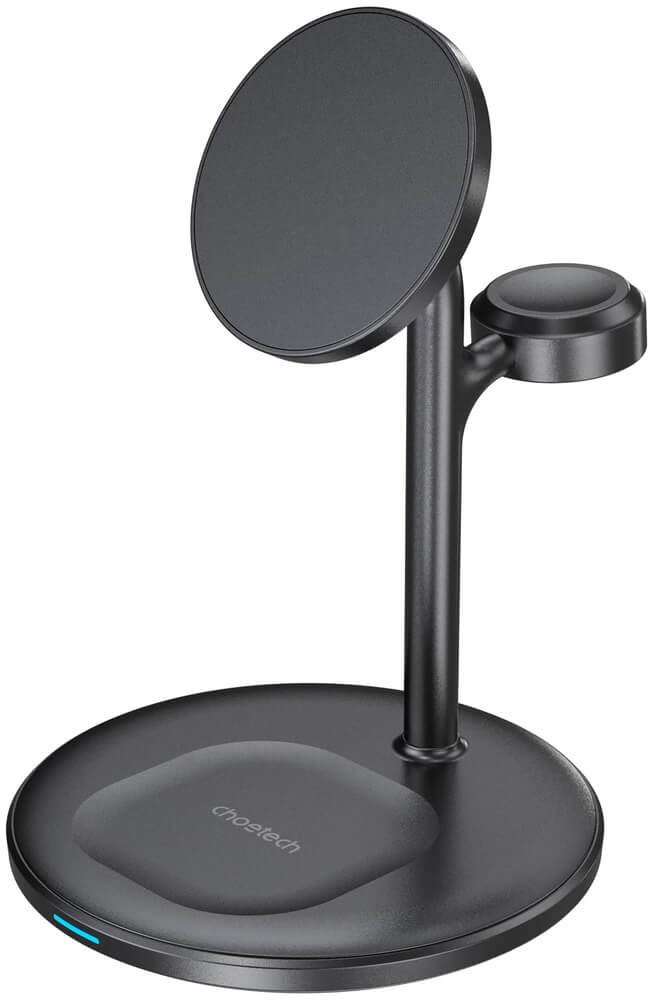 Беспроводное зарядное устройство Choetech 3in1 Magnetic wireless charger station for Apple (T585-F-101CCBK) - Фото 1