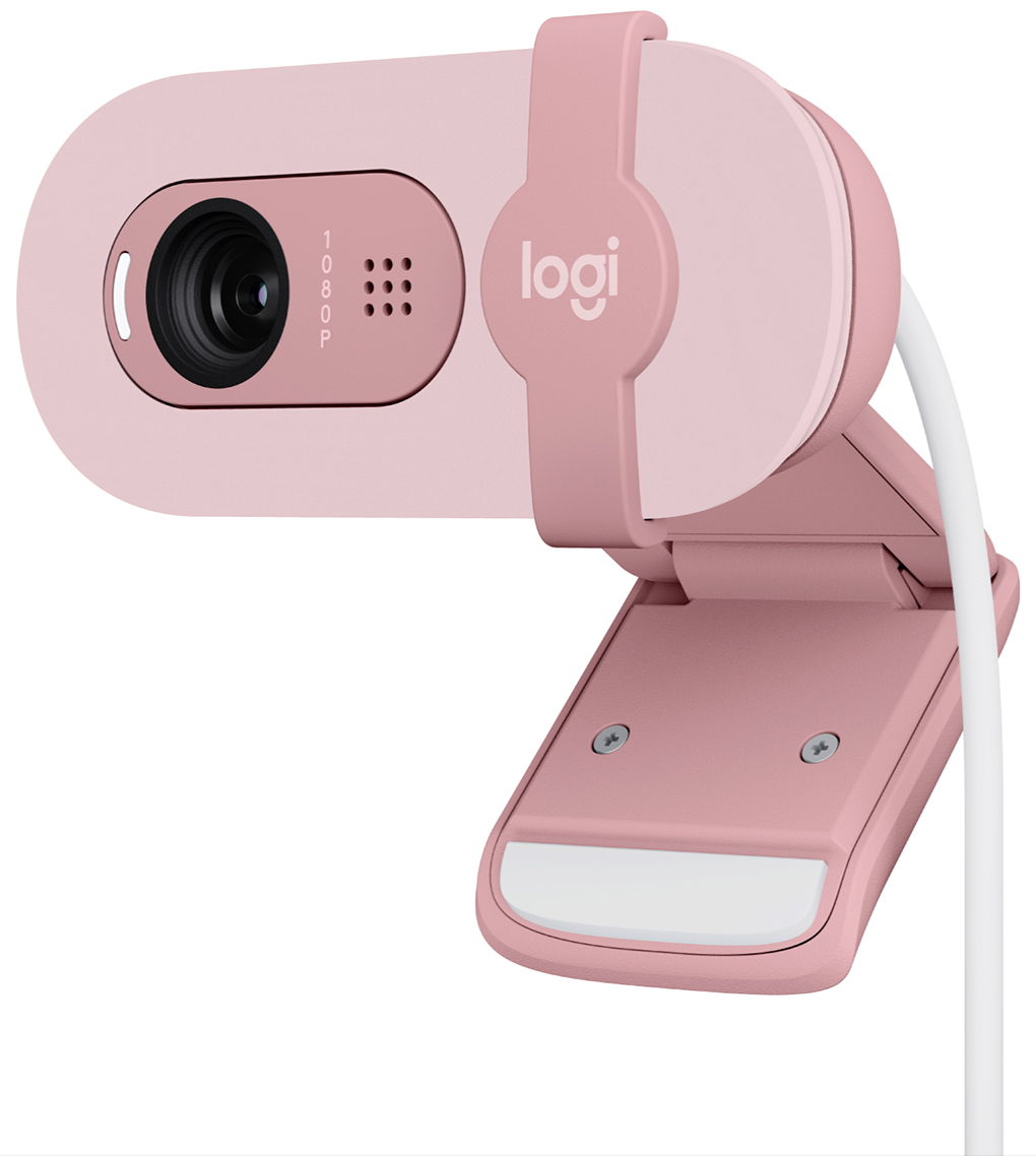Веб-камера для компьютера Logitech Brio 100 Full HD Rose (960-001623) - Фото 1
