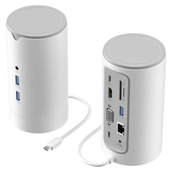 Хаб USB Vention USB3.1 Type-C -HDMI/VGA/USB3.0x3/RJ45/SD/TF/TRRS3.5m/PD/DC100W 12-in-1 (TPHWC-EU) - Фото 1