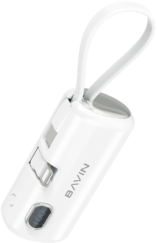 Купить Батарея мобильная Bavin PC1092S 5000 mAh Mini FAST CHARGING 22.5W White (Y-PC1092S-WH) - Фото 1 Батарея мобильная Bavin PC1092S 5000 mAh Mini FAST CHARGING 22.5W White (Y-PC1092S-WH) - Фото 1