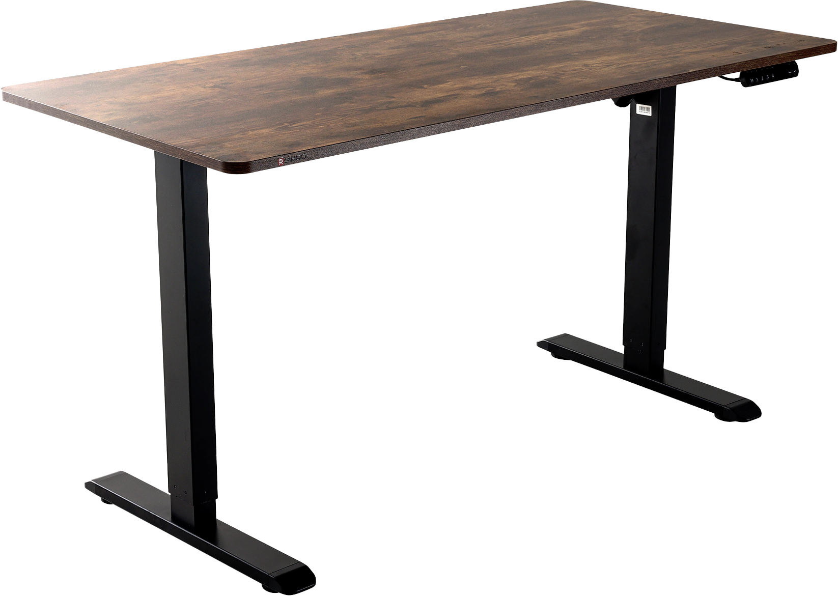 Стол с электрорегулировкой высоты Sihoo D03 1400x700 мм Walnut/Black (D03-104/D03-108) - Фото 1