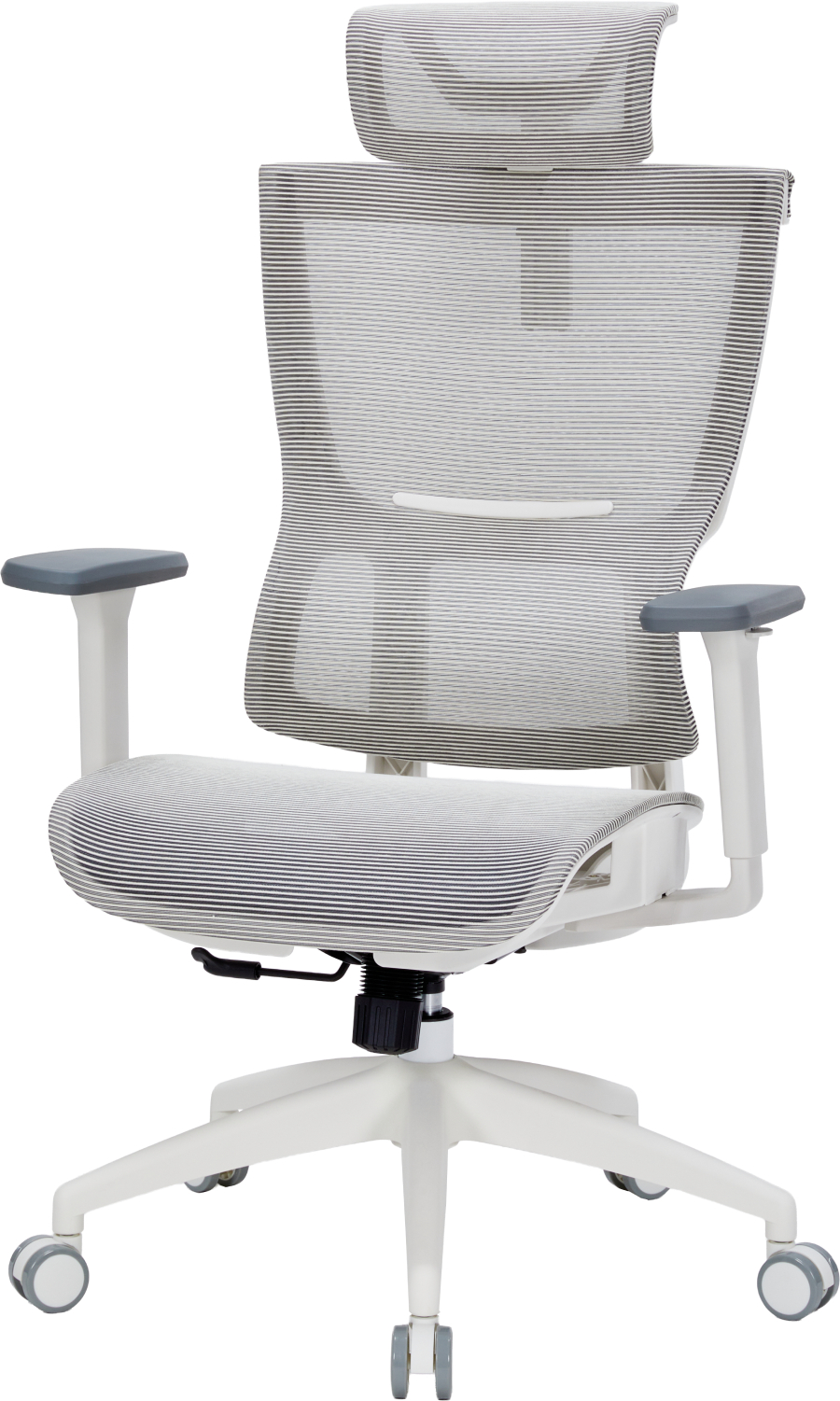 Крісло офісне OfficePro Elegant (OC660-W-LG-LG) White/Light Gray