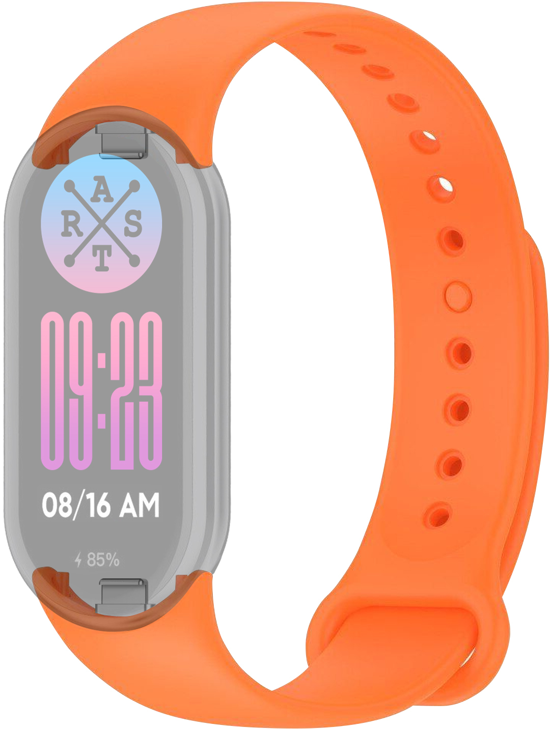 Ремешок для фитнес-браслета ArmorStandart for Xiaomi Mi Band 9/8 Orange (ARM68021) - Фото 1