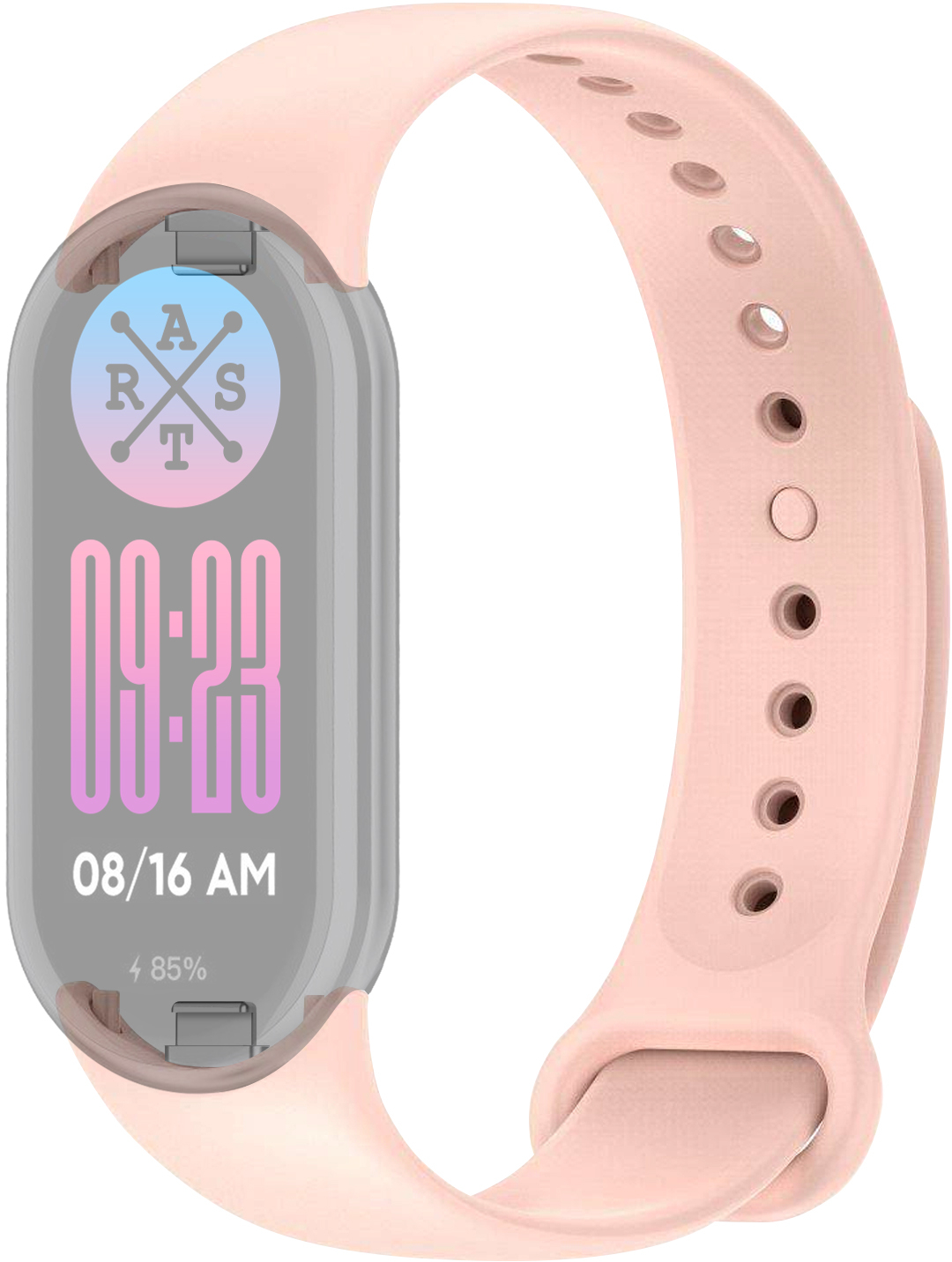Ремінець для фітнес-браслету ArmorStandart for Xiaomi Mi Band 9/8 Powder Pink (ARM68026) - Фото 1