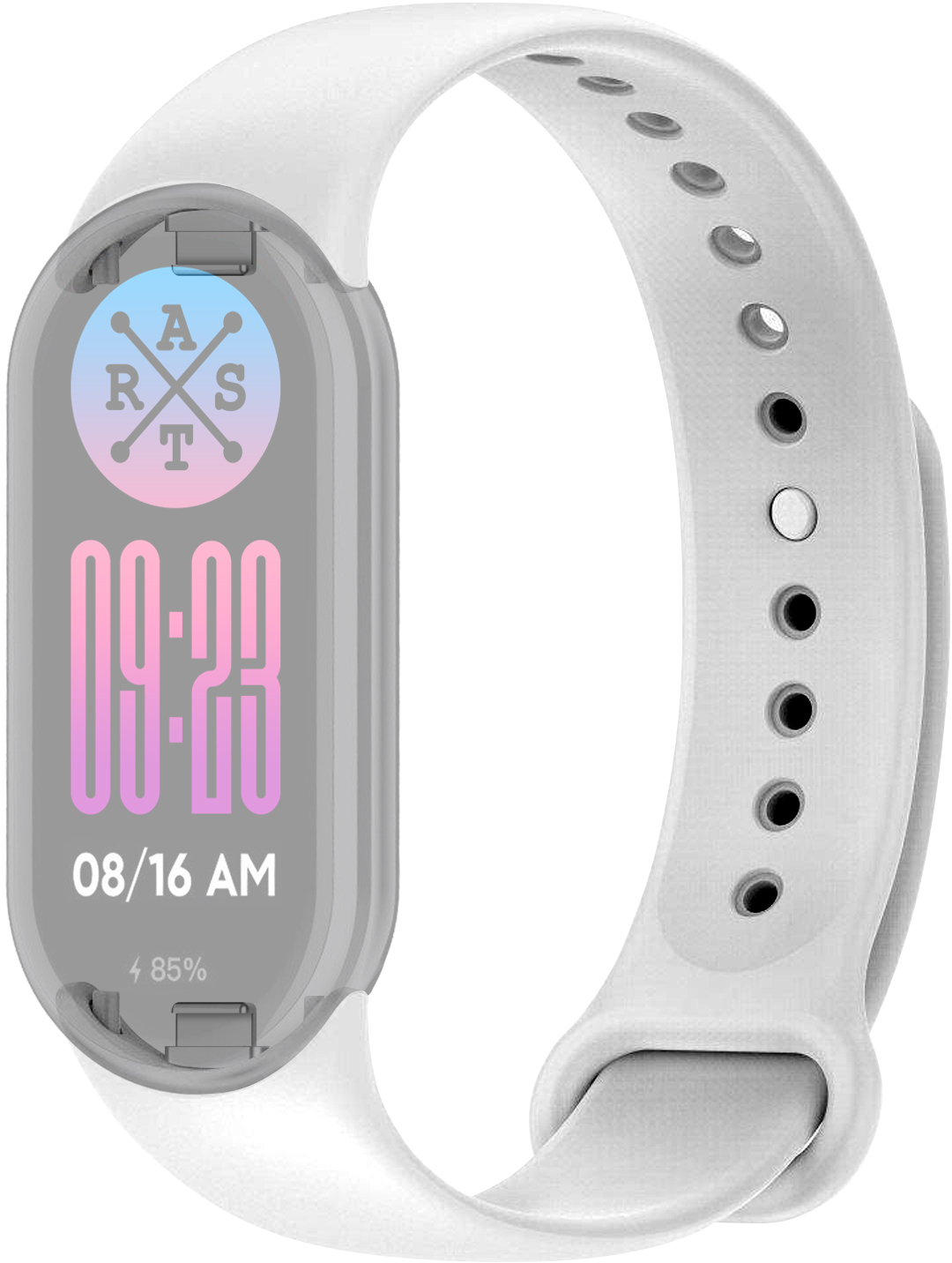 Ремешок для фитнес-браслета ArmorStandart for Xiaomi Mi Band 9/8 White (ARM68018) - Фото 1