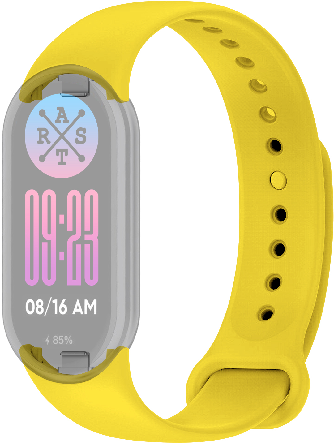 Ремешок для фитнес-браслета ArmorStandart for Xiaomi Mi Band 9/8 Yellow (ARM68019) - Фото 1