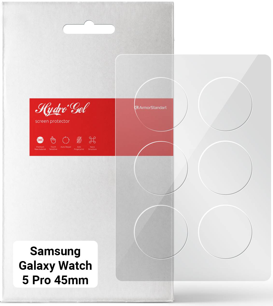 Защитная пленка для смарт-часов Armorstandart Samsung Galaxy Watch 5 Pro 45mm 6 шт. (ARM63586) - Фото 1