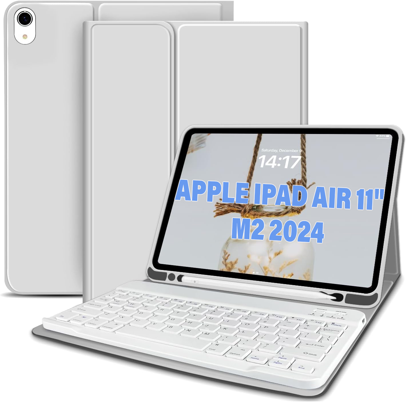 Чехол-клавиатура для планшета BeCover с беспроводной клавиатурой for Apple iPad Air 11'' (M2)/iPad Air 11'' (M3) Gray (711396) - Фото 1