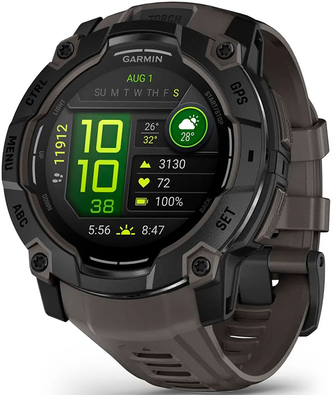 Смарт-часы Garmin Instinct 3, 50mm, AMOLED, Black Bezel with Charcoal Band (010-03020-00) - Фото 1