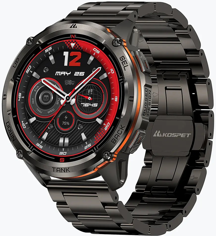 Смарт-годинник KOSPET TANK T3 ULTRA 2 SE Black - Фото 1