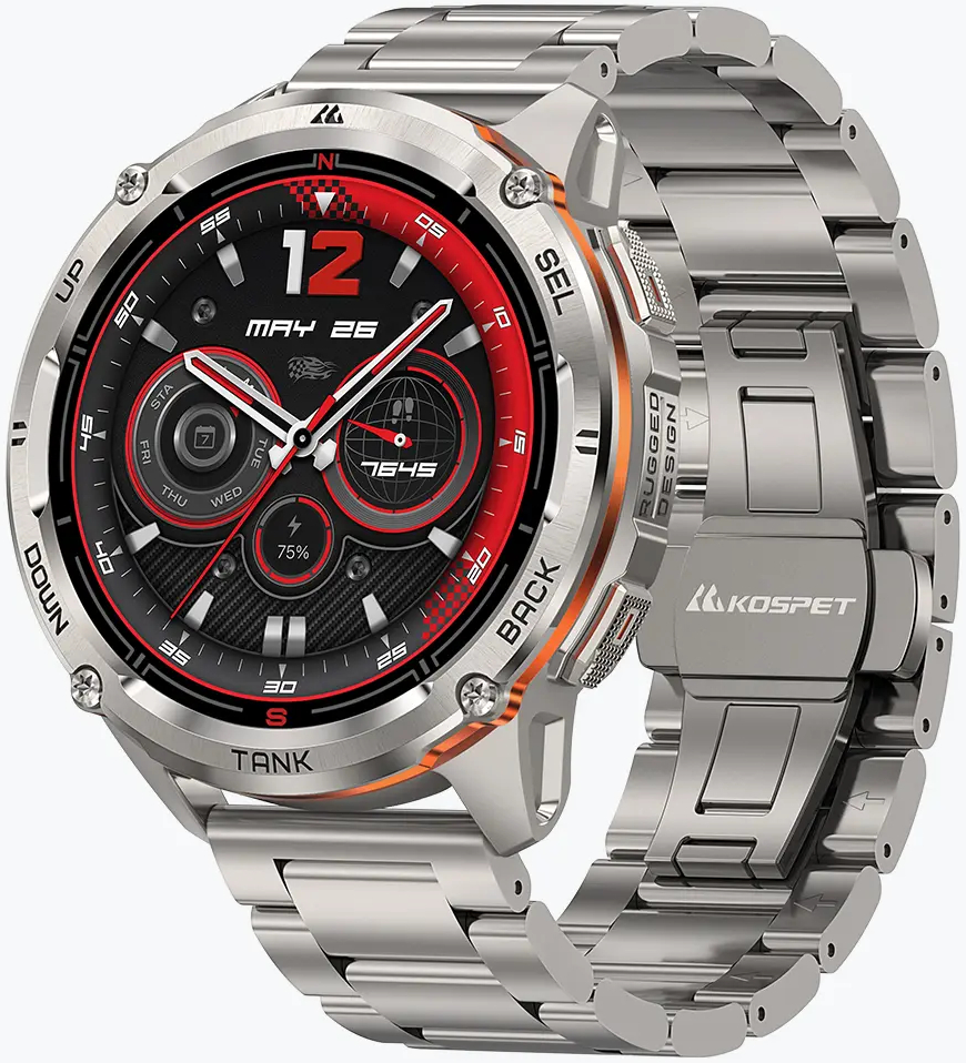 Смарт-годинник KOSPET TANK T3 ULTRA 2 SE Silver - Фото 1