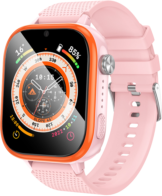 Дитячий годинник HOCO Y101 4G Pink (6942007626422) - Фото 1