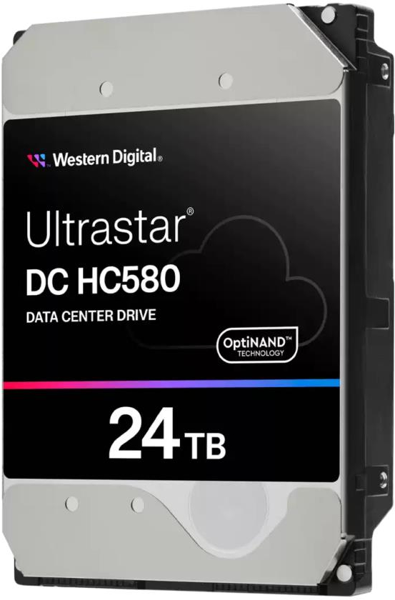 Жорсткий диск внутрішній Western Digital SATA 24TB 7200RPM 6GB/S/512MB DC HC580 (0F62796) - Фото 1