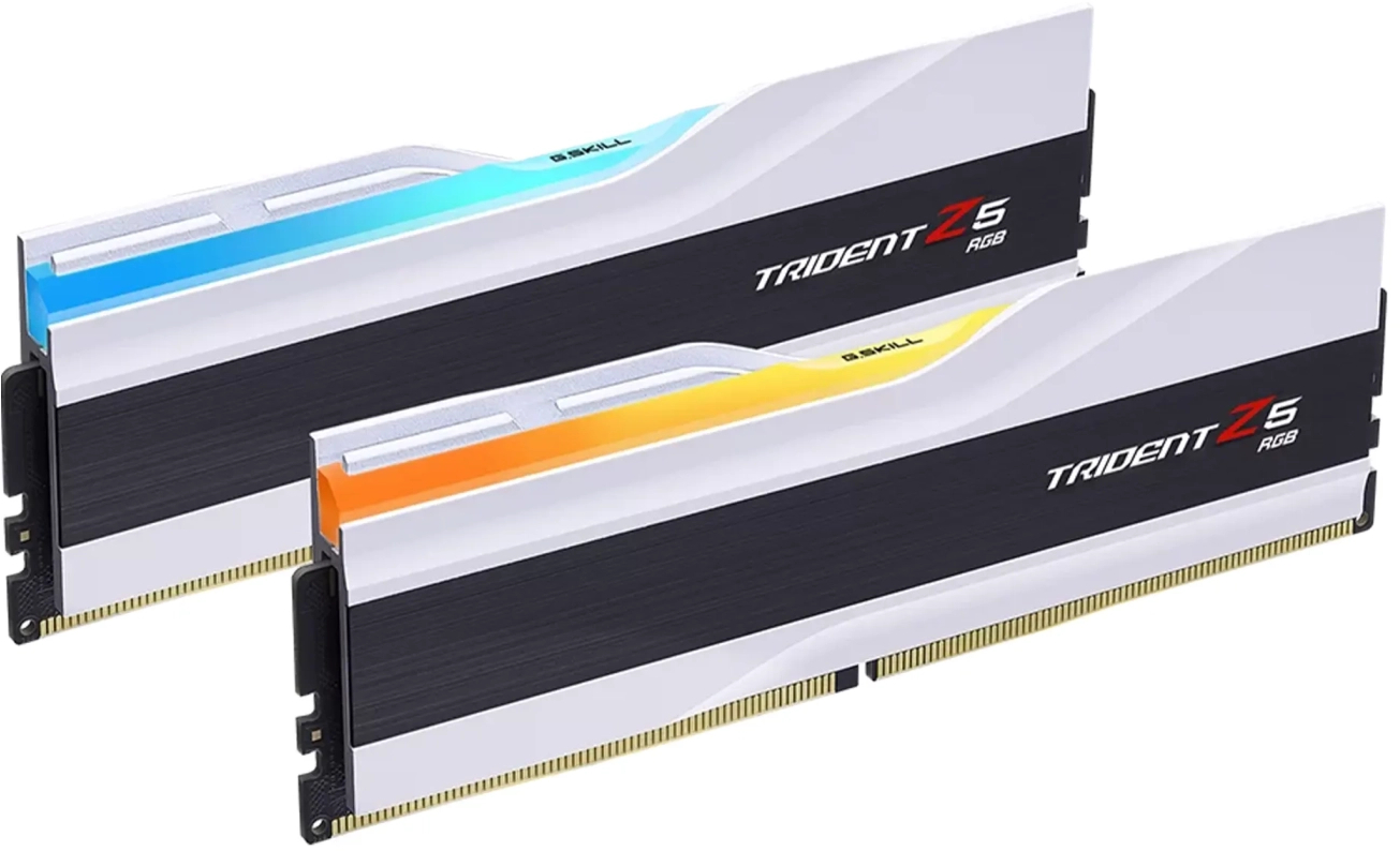 Купить Память DDR G.Skill Trident Z5 RGB White DDR5-6400 32GB (F5-6400J3239G16GX2-TZ5RW) - Фото 1 Память DDR G.Skill Trident Z5 RGB White DDR5-6400 32GB (F5-6400J3239G16GX2-TZ5RW) - Фото 1