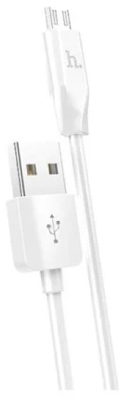 Кабель синхронизации данных HOCO X1 USB to Micro  2.4A, 2m White (6957531042686) - Фото 1