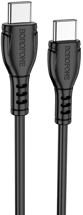 Кабель синхронизации данных BOROFONE BX51 Triumph 60W Type-C to Type-C Black (6931474751669) - Фото 1