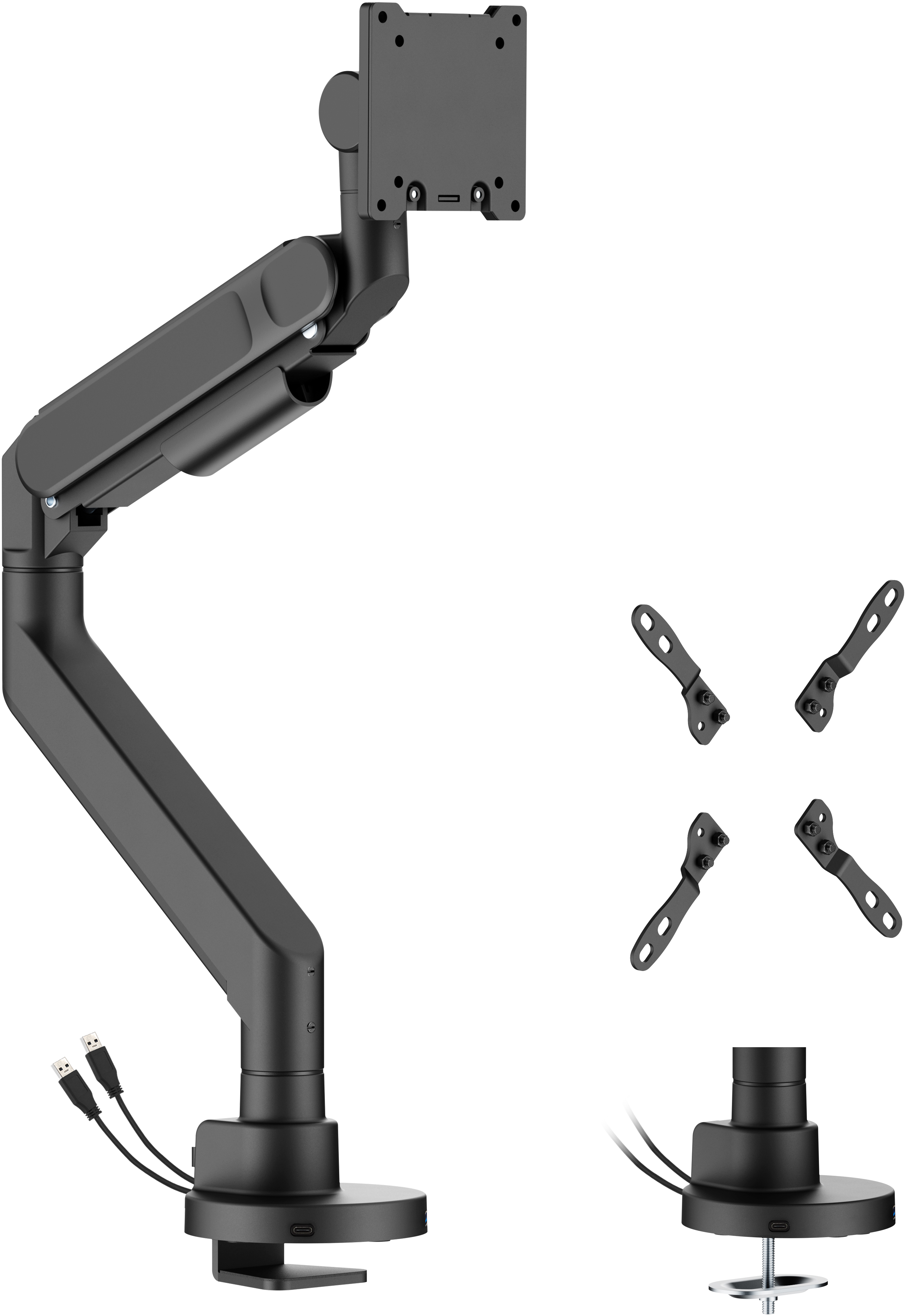 Крепление настольное OfficePro MAH821B Black - Фото 1