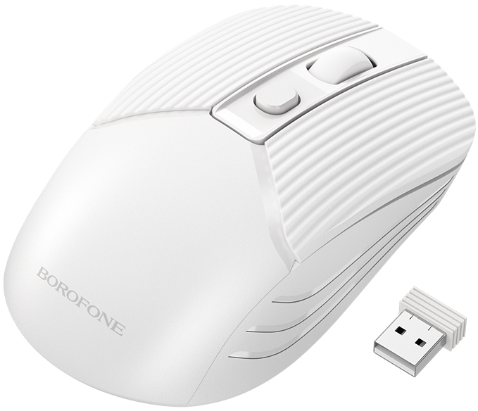 Миша бездротова BOROFONE BG5 Business wireless mouse White (6974443383003) - Фото 1
