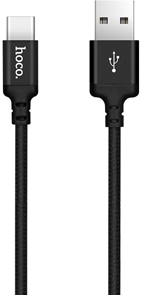 Кабель синхронізації даних HOCO X14 USB to Type-C 3A, 1m Black (6957531062868) - Фото 1