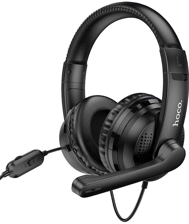 Гарнитура проводная игровая HOCO W103 Magic tour gaming Black (6931474741615) - Фото 1