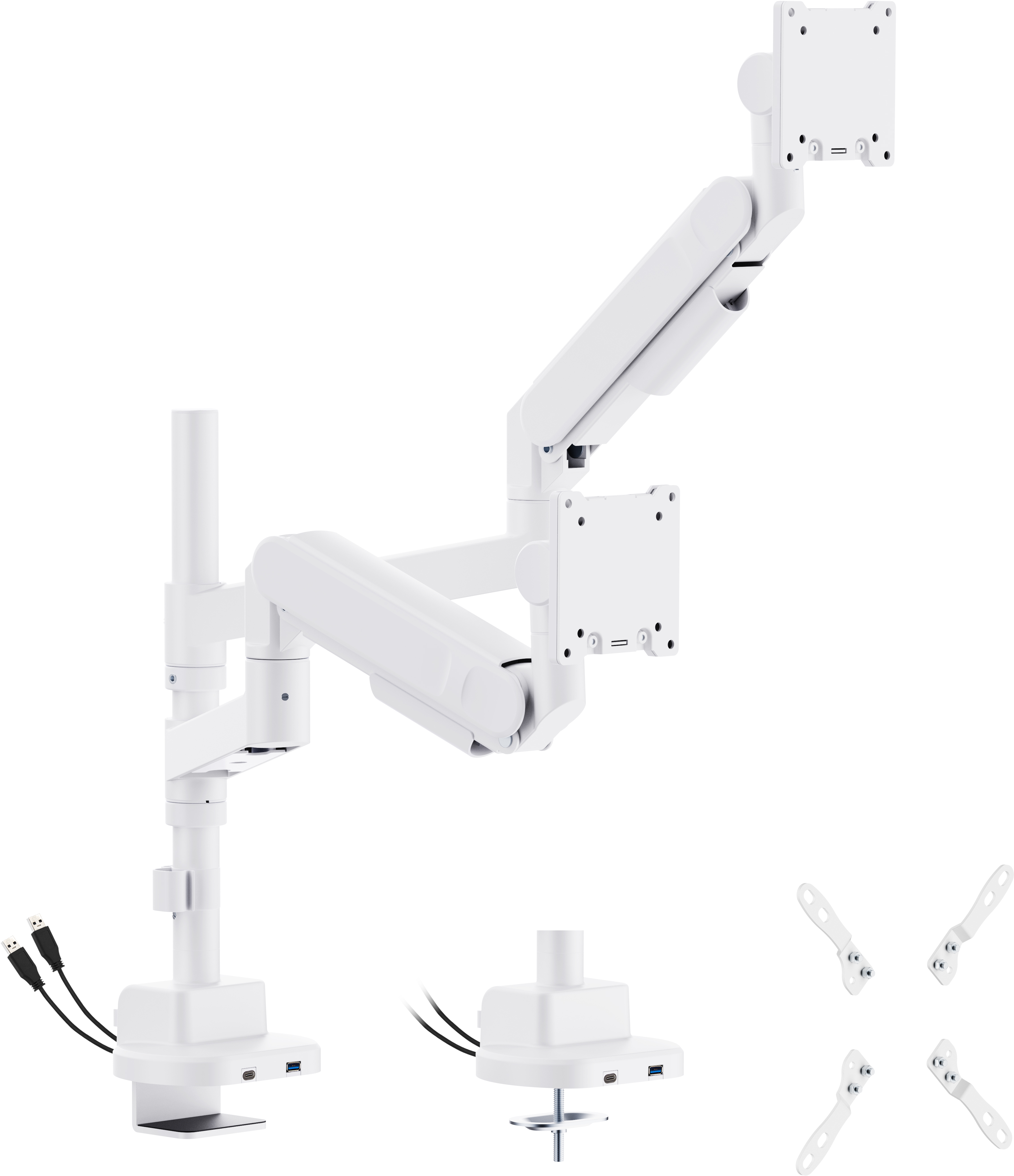 Крепление настольное OfficePro MAH752W White - Фото 1