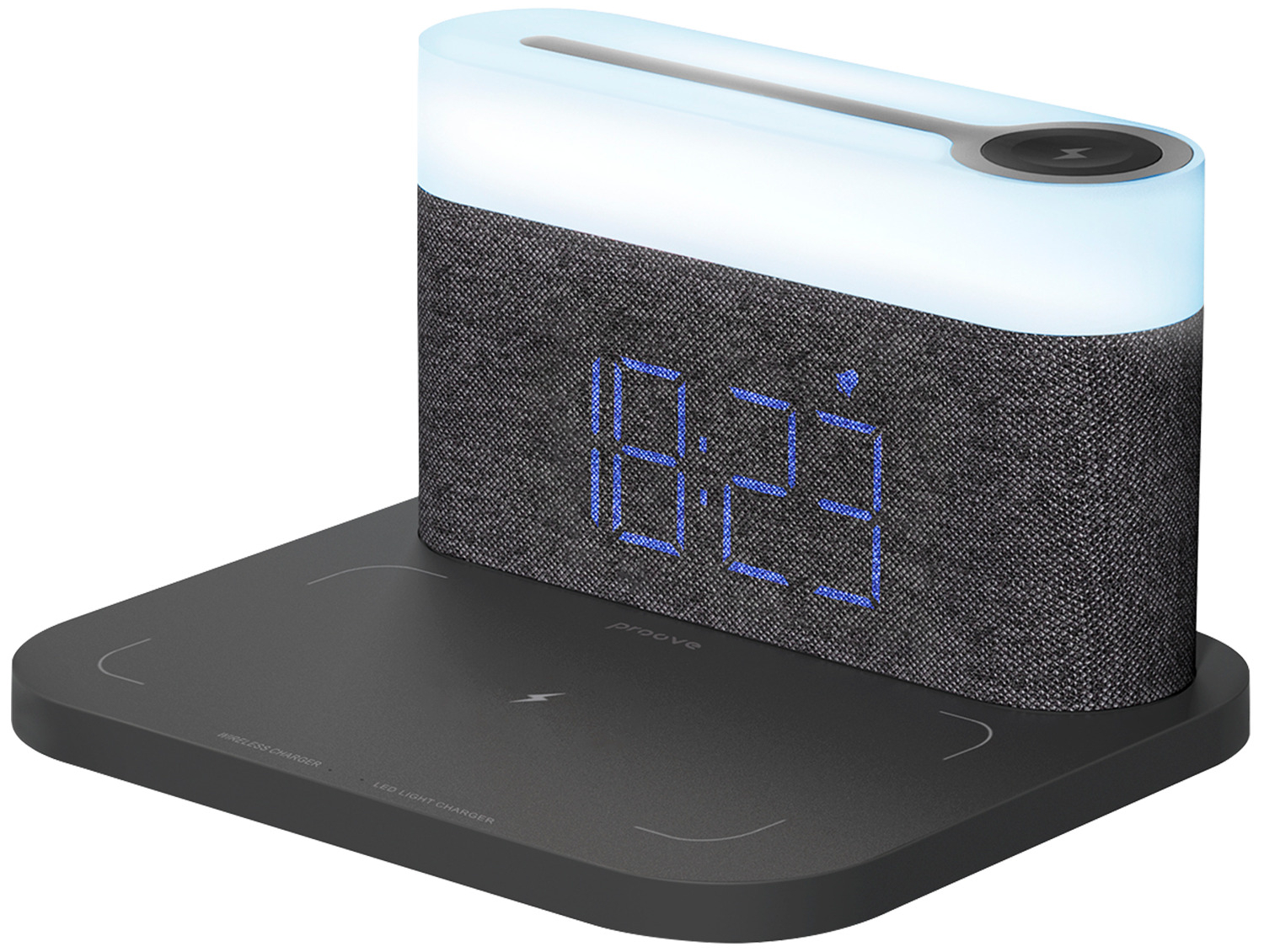 Ночник Proove с Беспроводной зарядкой Day & Night Dark Gray (PLDN05002005) - Фото 1