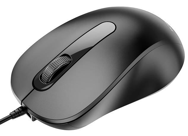 Мышь проводная BOROFONE BG4 Business wired mouse Black (6974443382976) - Фото 1