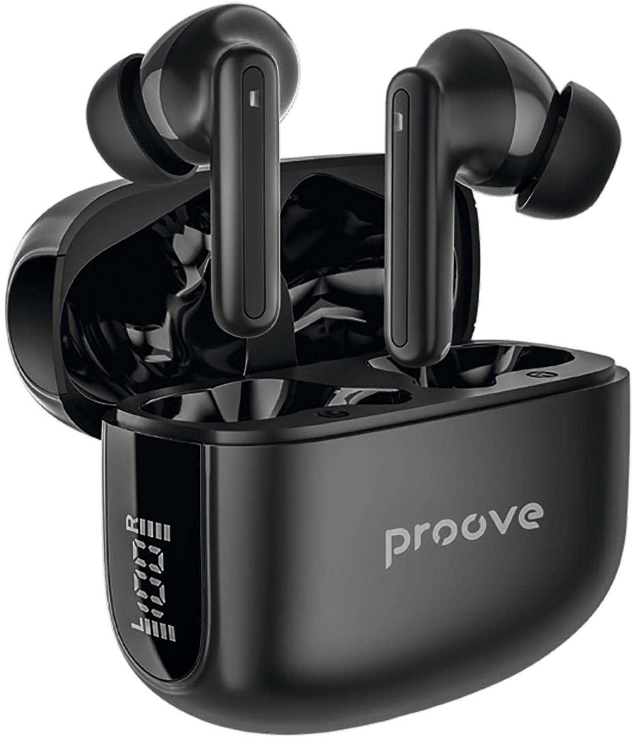 Наушники вкладыши беспроводные TWS Proove Tempo TWS with ANC (APP) black (TWTM0001AP01) - Фото 1