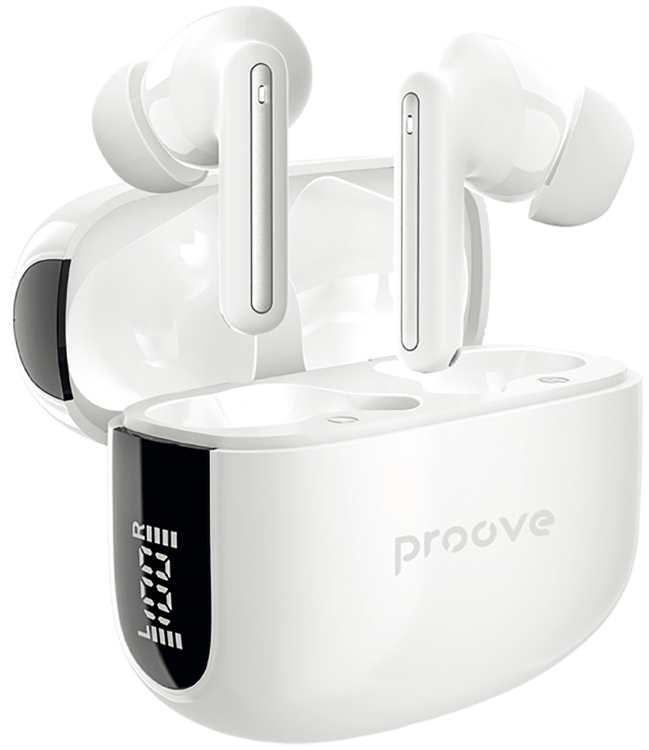 Наушники вкладыши беспроводные TWS Proove Tempo TWS with ANC (APP) white (TWTM0001AP02) - Фото 1