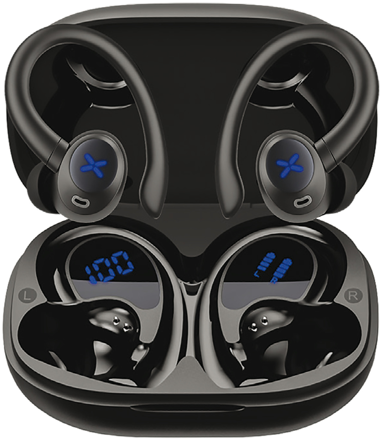 Наушники вкладыши беспроводные TWS Proove X-Go TWS (APP) black (TWXG0001AP01) - Фото 1