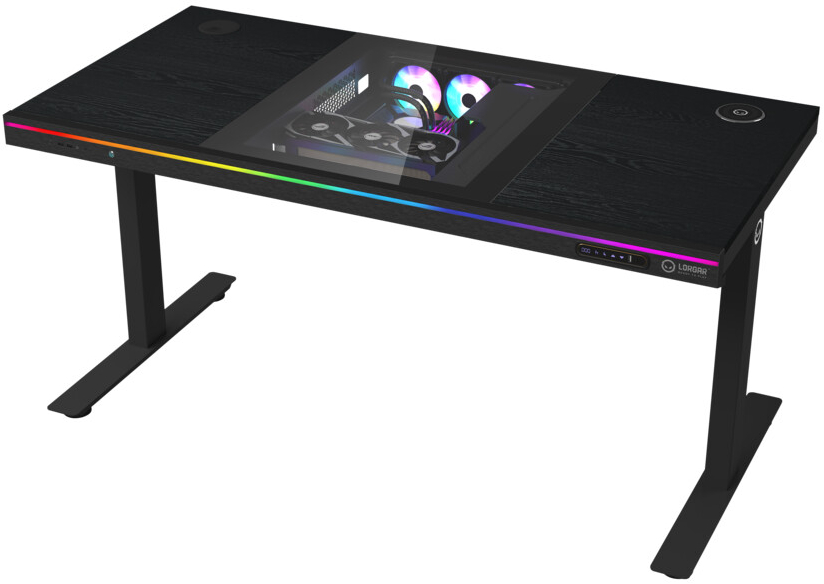 Стіл комп'ютерний Lorgar ELITE 90W Wood Black (LRG-DE90W) - Фото 1