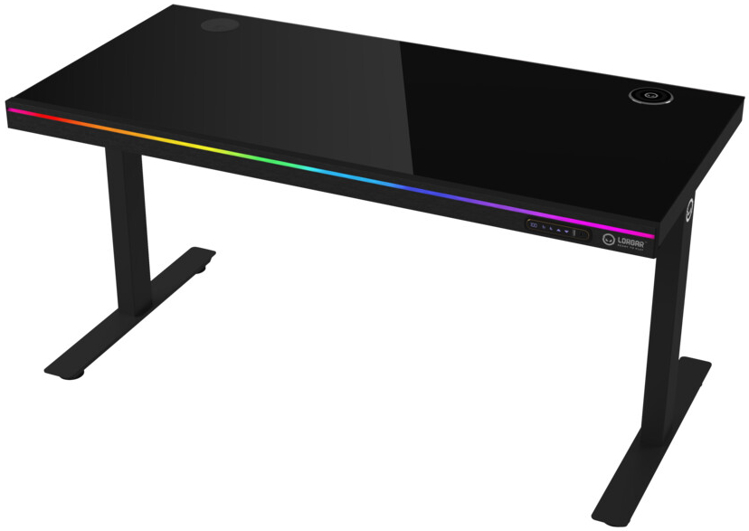 Стіл комп'ютерний Lorgar PRO 80G Glass Black (LRG-DP80G) - Фото 1