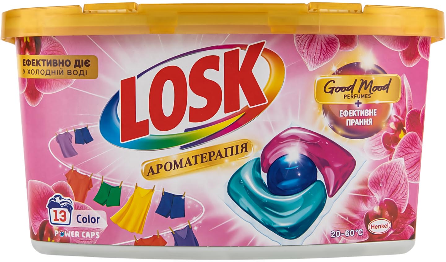 Купити Капсули для прання Losk тріо-капсули АТ Ефірні масла та аромат Малазійська квітка 13 шт - Фото 1 Капсули для прання Losk тріо-капсули АТ Ефірні масла та аромат Малазійська квітка 13 шт - Фото 1