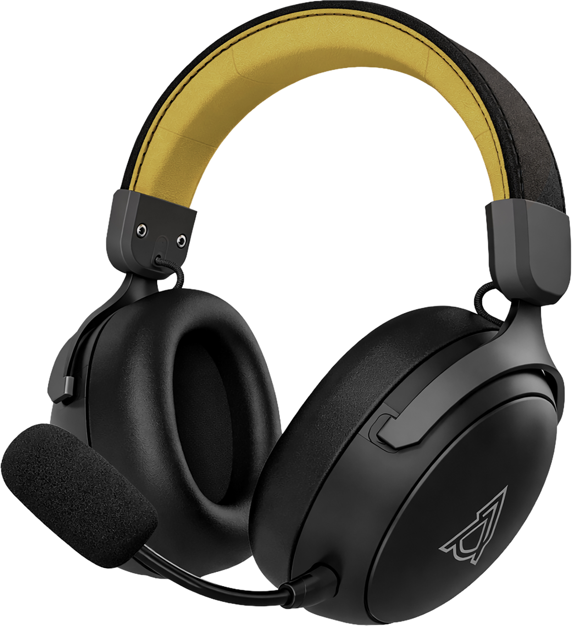 Гарнитура беспроводная игровая Ajazz AHM08 MAX 3-Mode Black (AHM08-MAX-BGY) - Фото 1