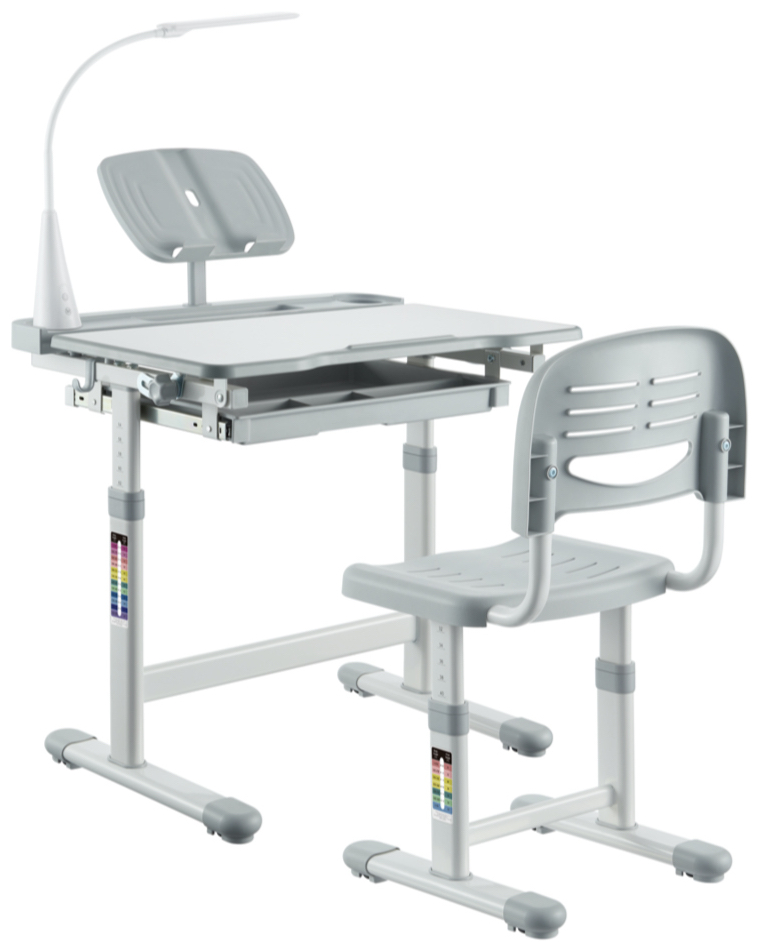 Комплект меблів шкільний 2 елементи FunDesk Bellissima grey - Фото 1