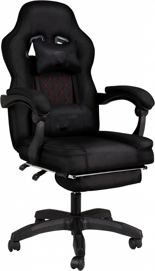 Крісло для геймерів GT Racer X-6028 Fabric Black - Фото 1