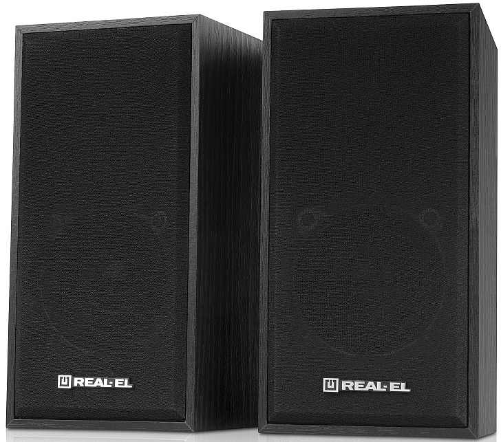 Комп'ютерна акустика компактна 2.0 REAL-EL S-202 Black (EL121200019) - Фото 1