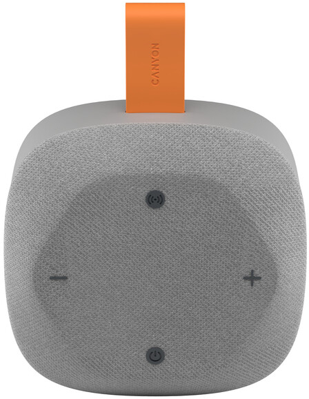 Портативная акустика Canyon HEXAGON 10 TWS 8W IPX5 Grey Orange (CNE-CBTSP10GO) - Фото 1