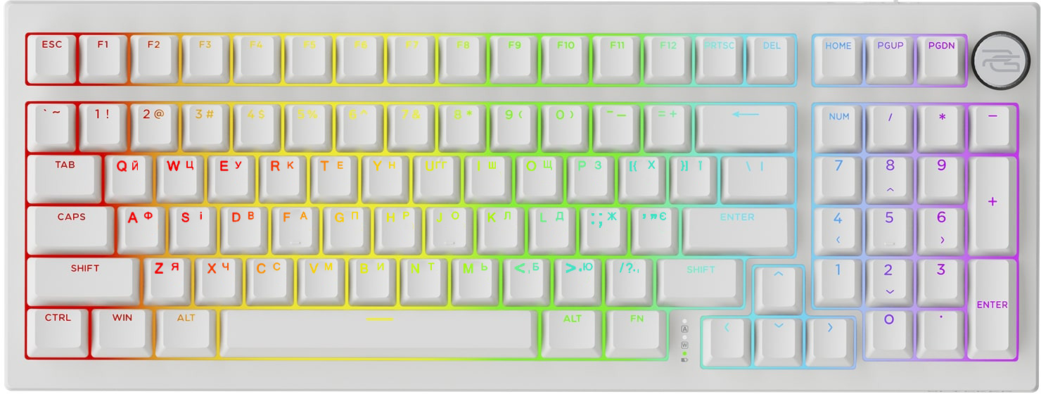 Клавіатура бездротова ігрова Proove Gaming Slicker Special Edition (Ukraine Layout) white (WKSLSE022402) - Фото 1
