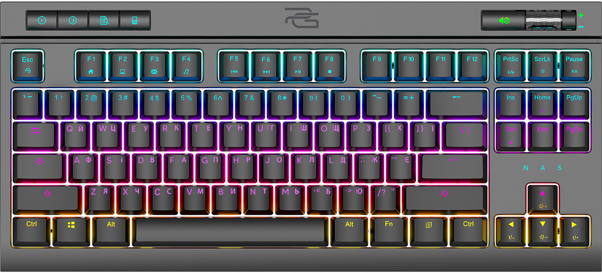 Клавіатура дротова ігрова Proove Gaming Sideswap (Ukraine Layout) Black (CKSI00022401) - Фото 1