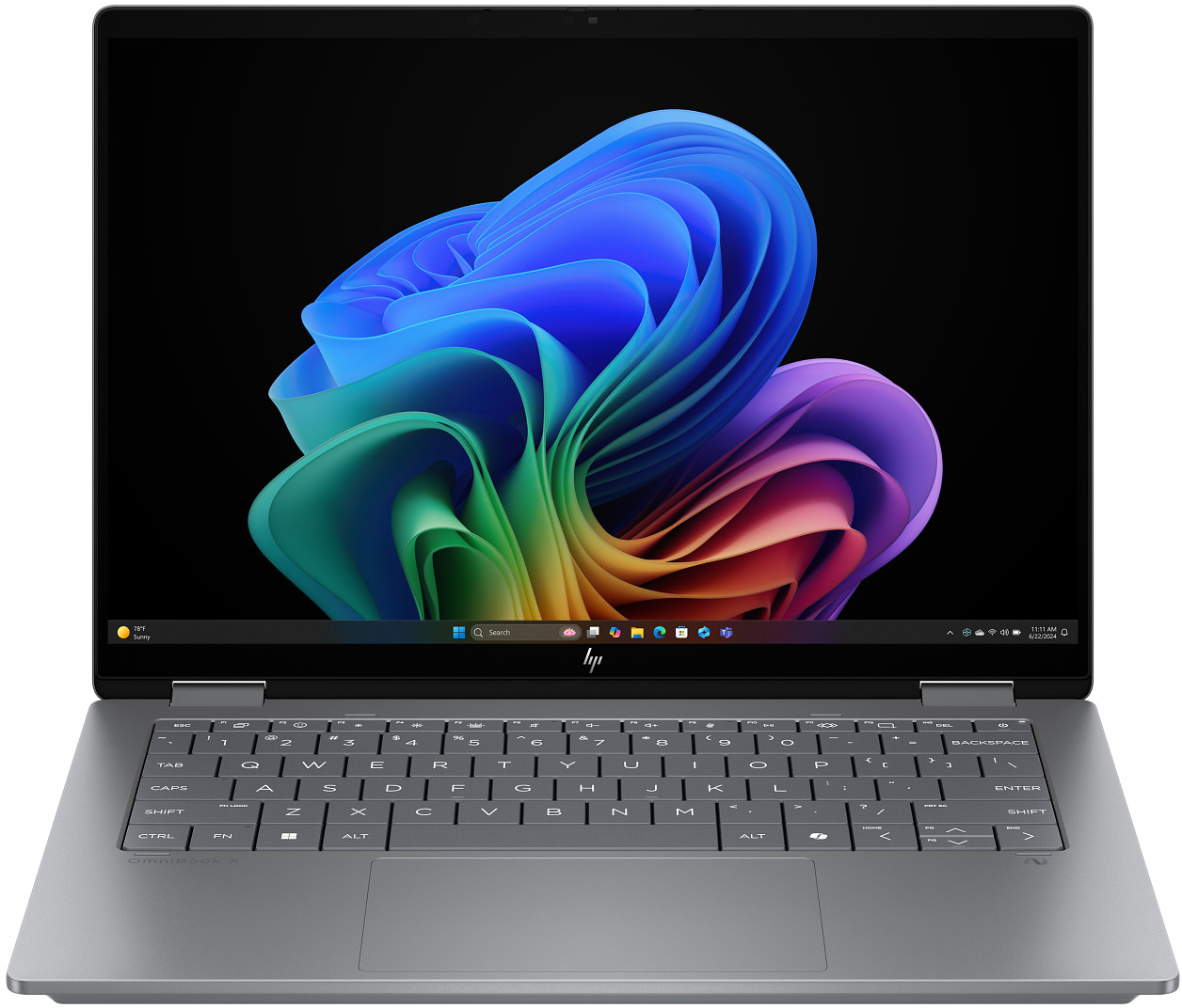 Ноутбук HP OmniBook X Flip x360 14-fk0002ua (C3UT0EA) Meteor Silver - Фото 1