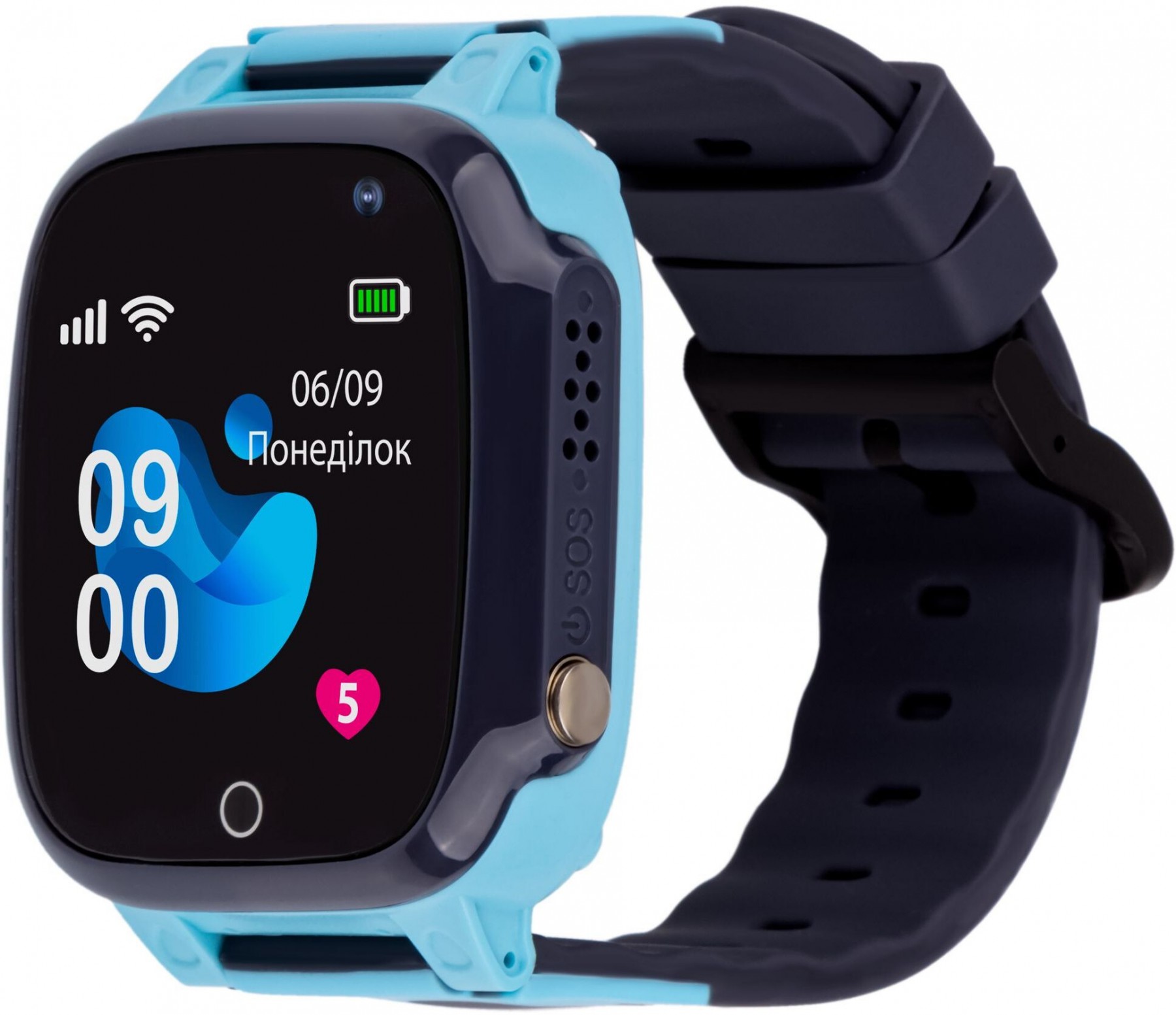 Детские часы AmiGo GO008 Milky GPS WIFI Blue - Фото 1
