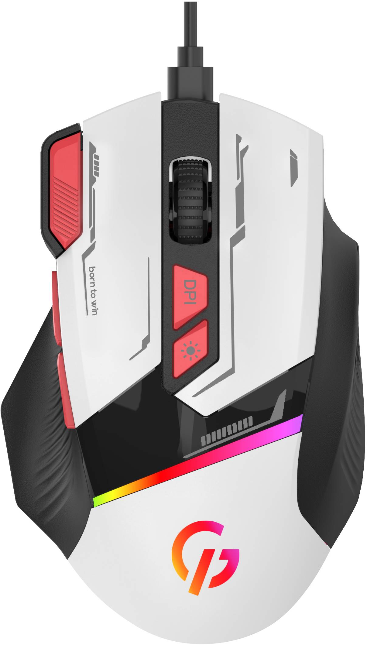 Мышь проводная игровая GamePro USB White (GM300W) - Фото 1