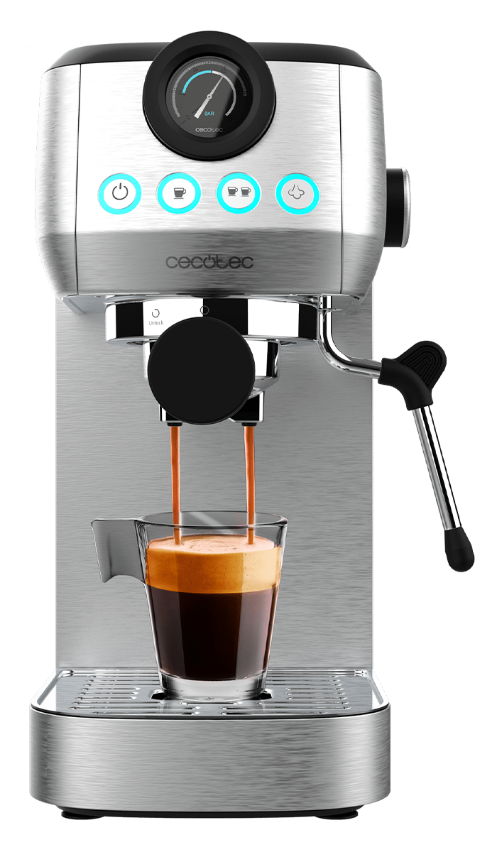 Кофеварка рожковая Cecotec Power Espresso 20 Steel Pro (CCTC-01984) - Фото 1