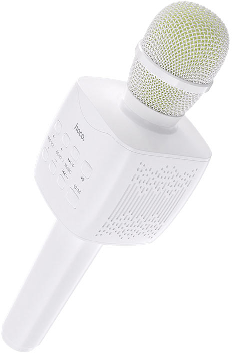 Мікрофон вокальний бездротовий HOCO BK5 White (6931474742292) - Фото 1