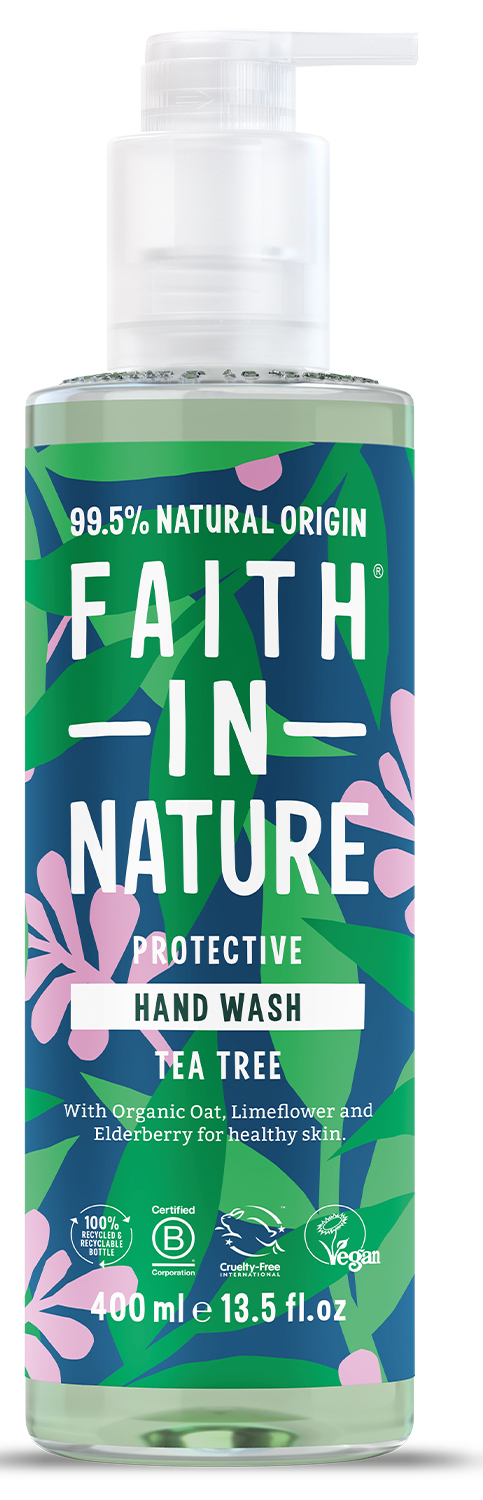 Жидкое мыло для рук Faith In Nature Натуральное с чайным деревом 400 мл (6.35625) - Фото 1